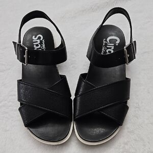 Circus by Sam Edelman Black Women's Sandals, Size‎ 7